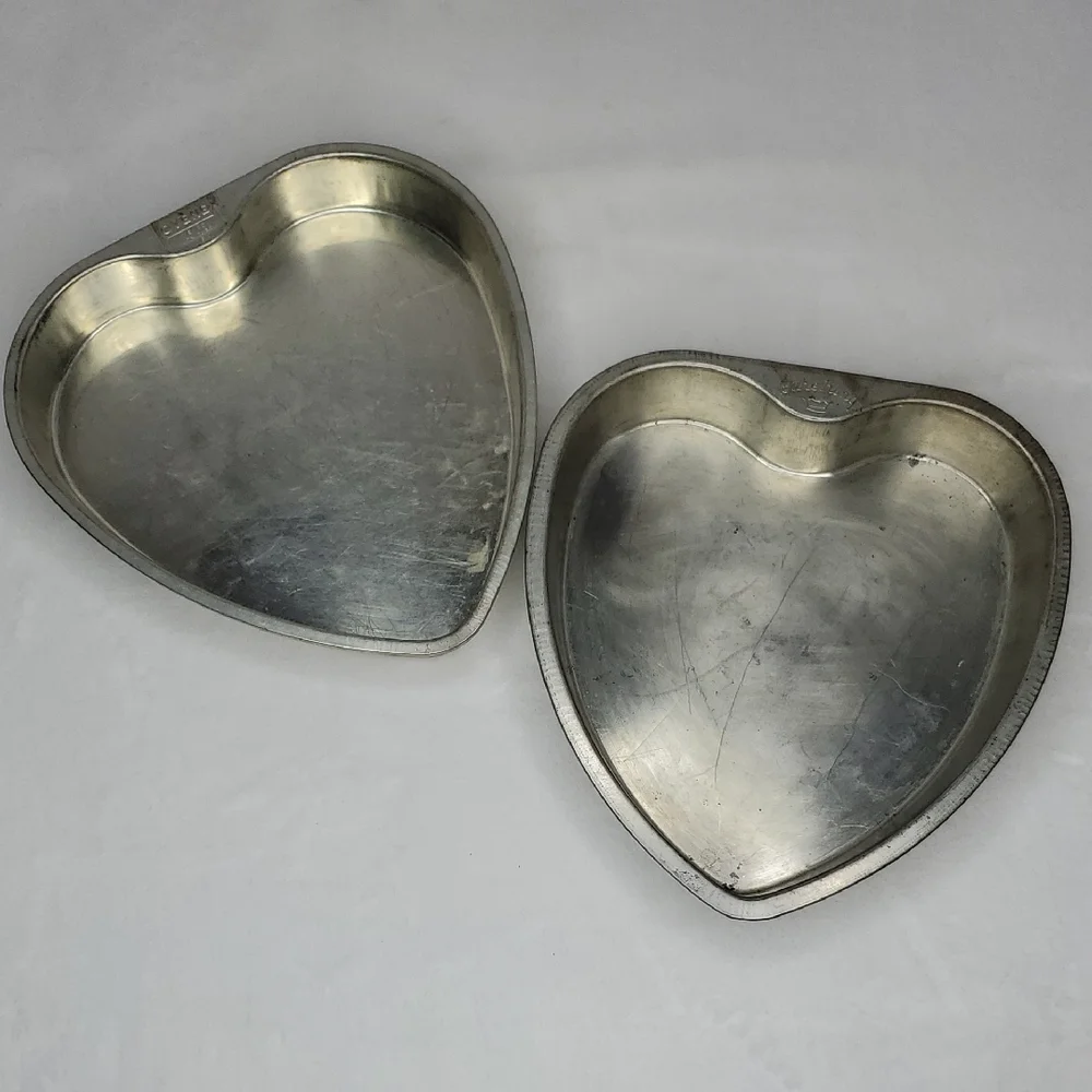 Heart Shape Baking Pans Set of 2 Love